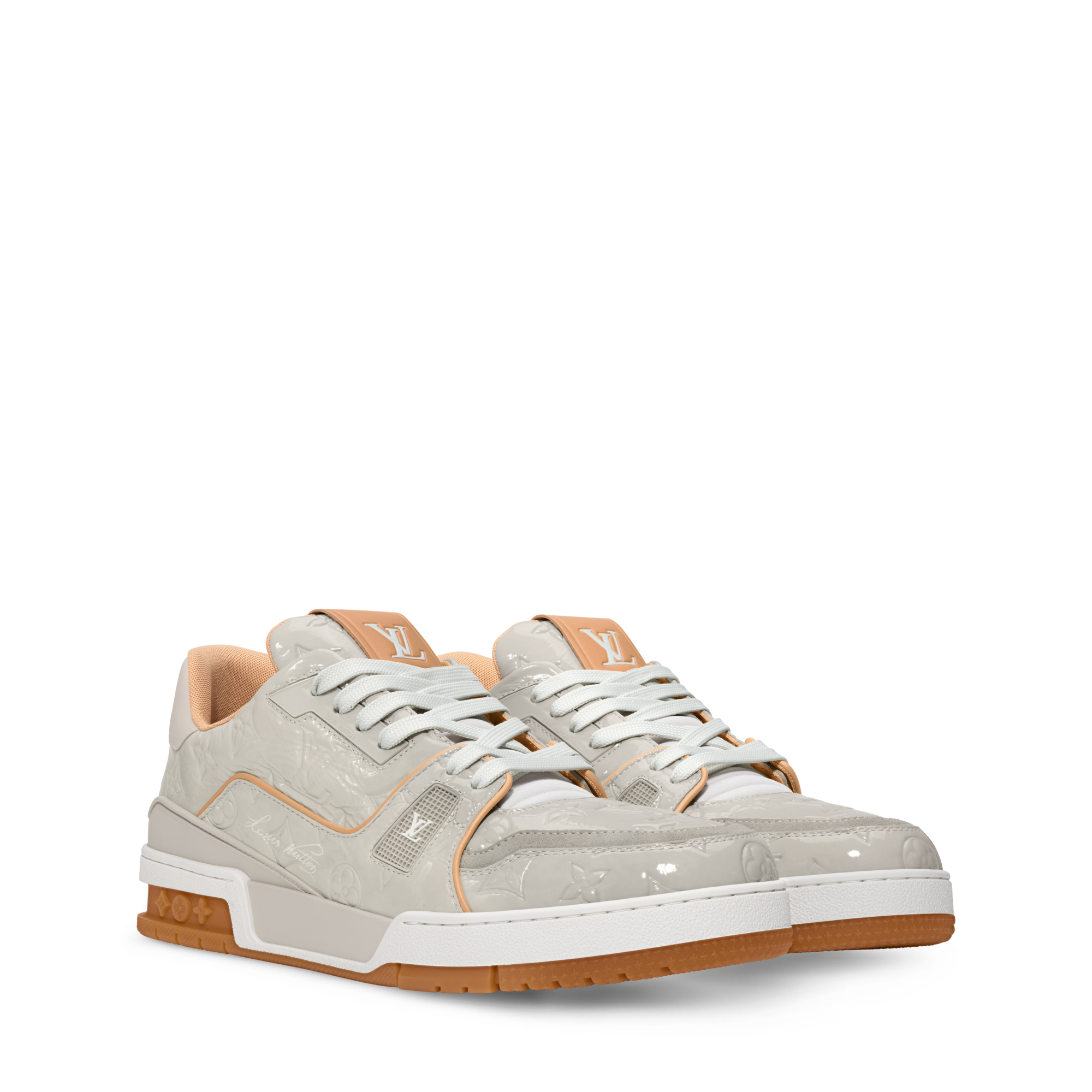Louis Vuitton ホワイト エンボス　ピンヒール LV Trainer Sneaker - Shoes 1AKP9G | LOUIS VUITTON